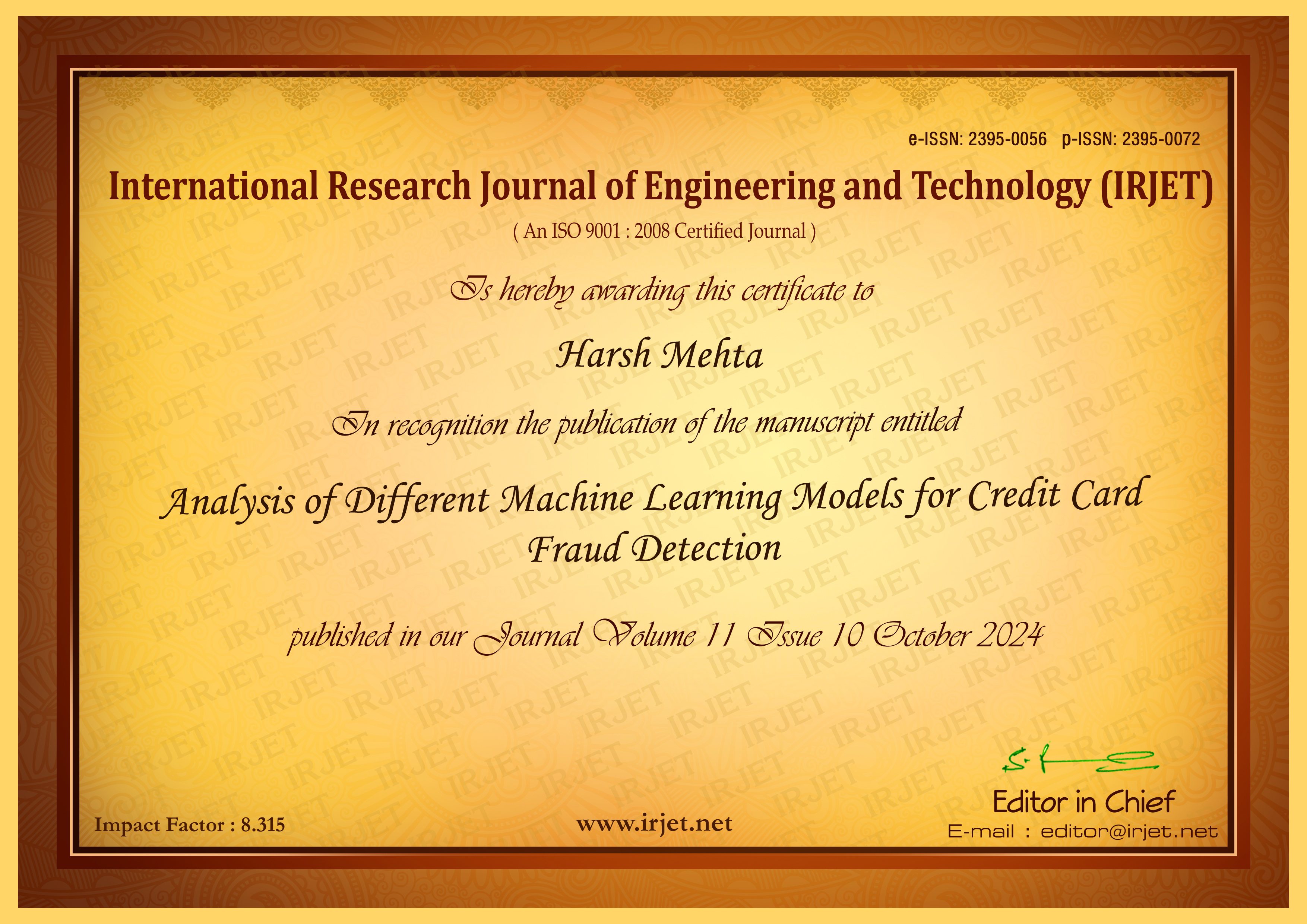 Certificate 2